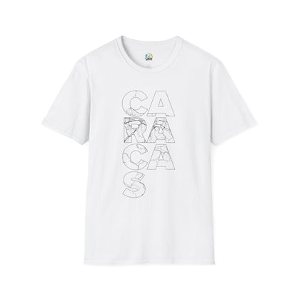 MAPA CARACAS TYPO Unisex T-Shirt - Contemporary Casual Wear