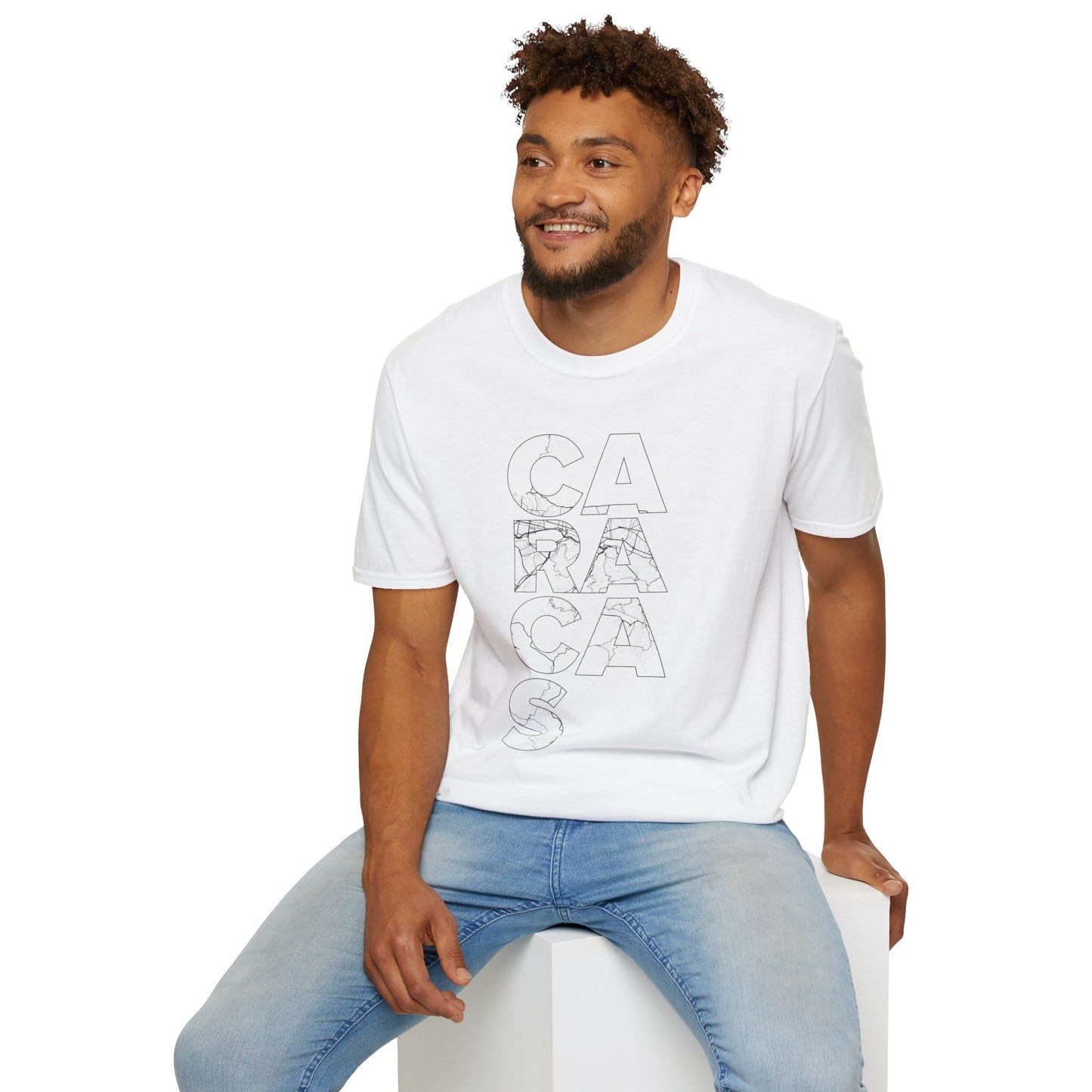 MAPA CARACAS TYPO Unisex T-Shirt - Contemporary Casual Wear