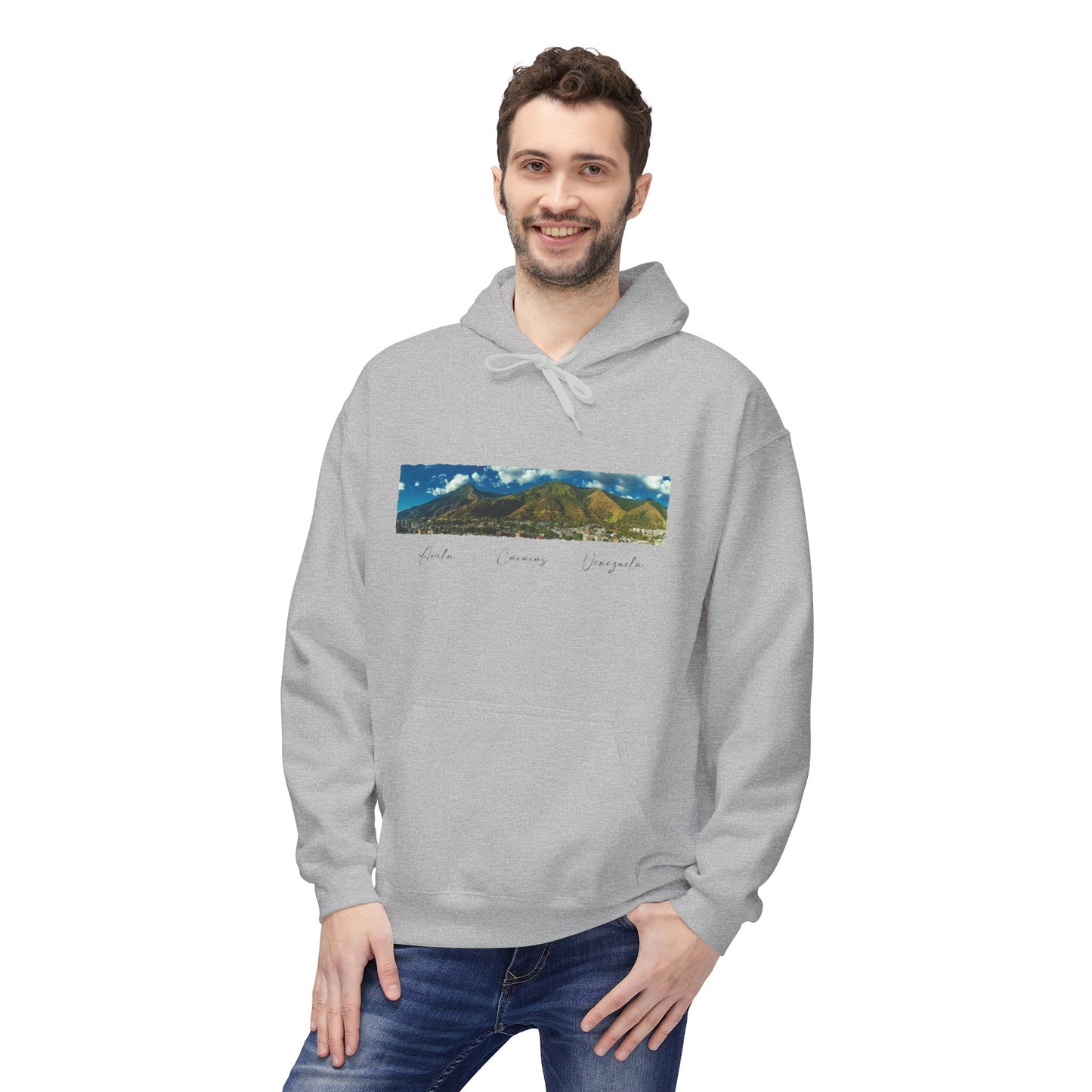 Sudadera Unisex con Vista Panorámica del Ávila y Caracas – Comodidad y Estilo para Amantes de Caracas