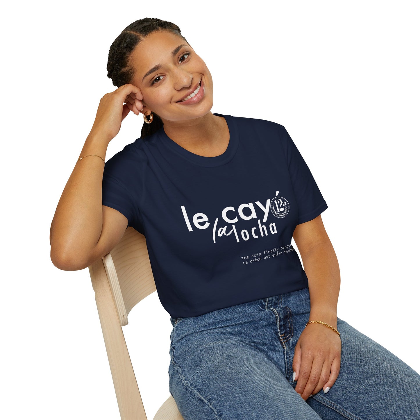 Camiseta Unisex Softstyle "Le Cayó La Locha" - Diseño Divertido y Casual Inspirado en Venezuela