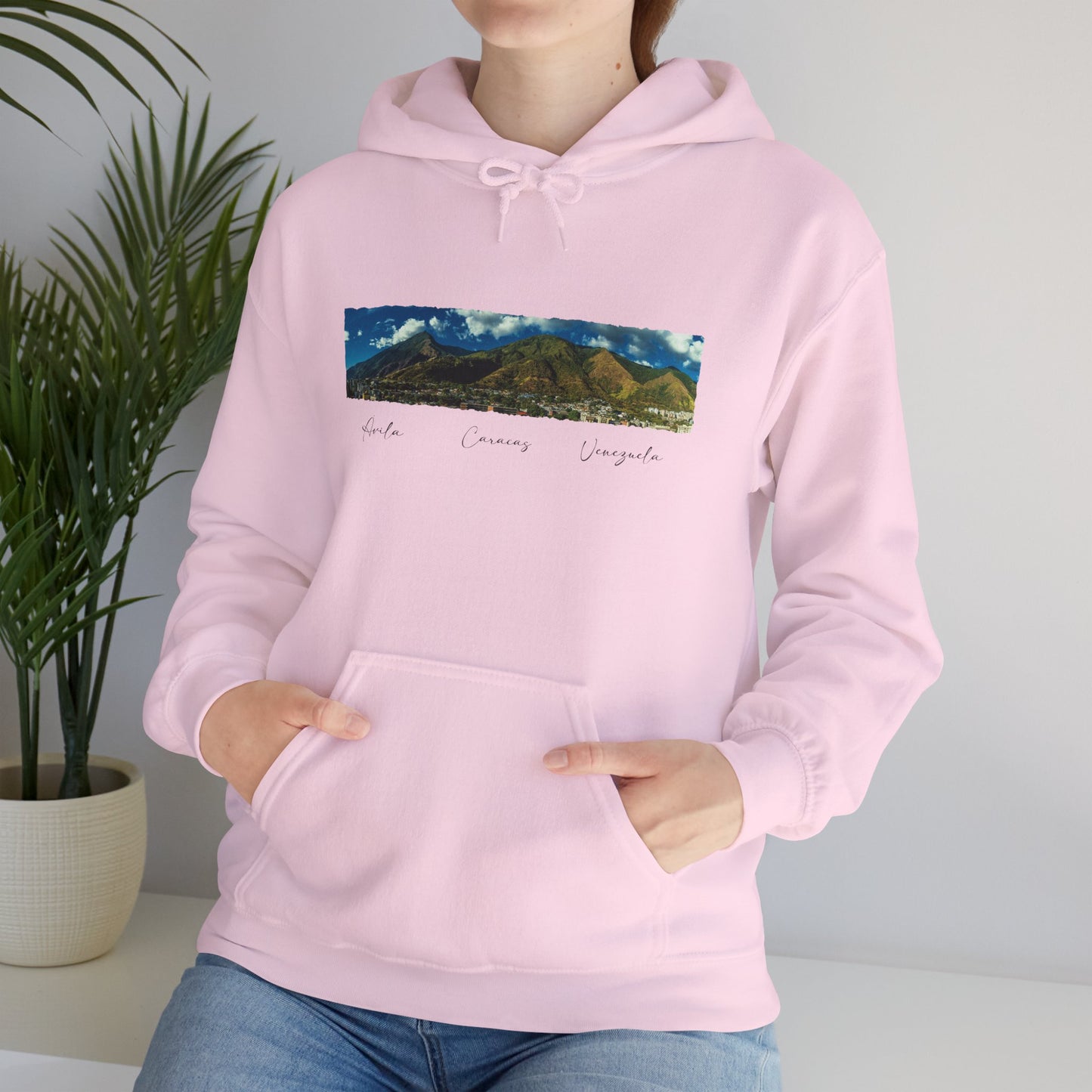 Mountain View Unisex Hoodie - Cozy Heavy Blend Sweatshirt for Nature Lovers