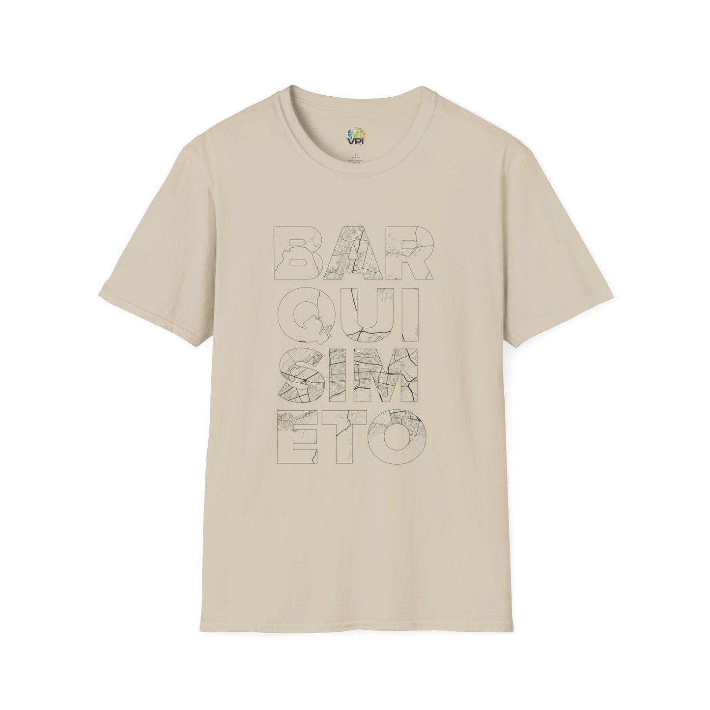 BARQUISIMETO MAPA TYPO Unisex T-Shirt - Contemporary Casual Wear