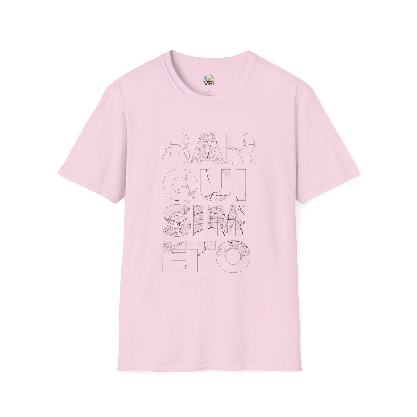 BARQUISIMETO MAPA TYPO Unisex T-Shirt - Contemporary Casual Wear