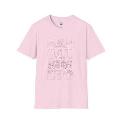 BARQUISIMETO MAPA TYPO Unisex T-Shirt - Contemporary Casual Wear