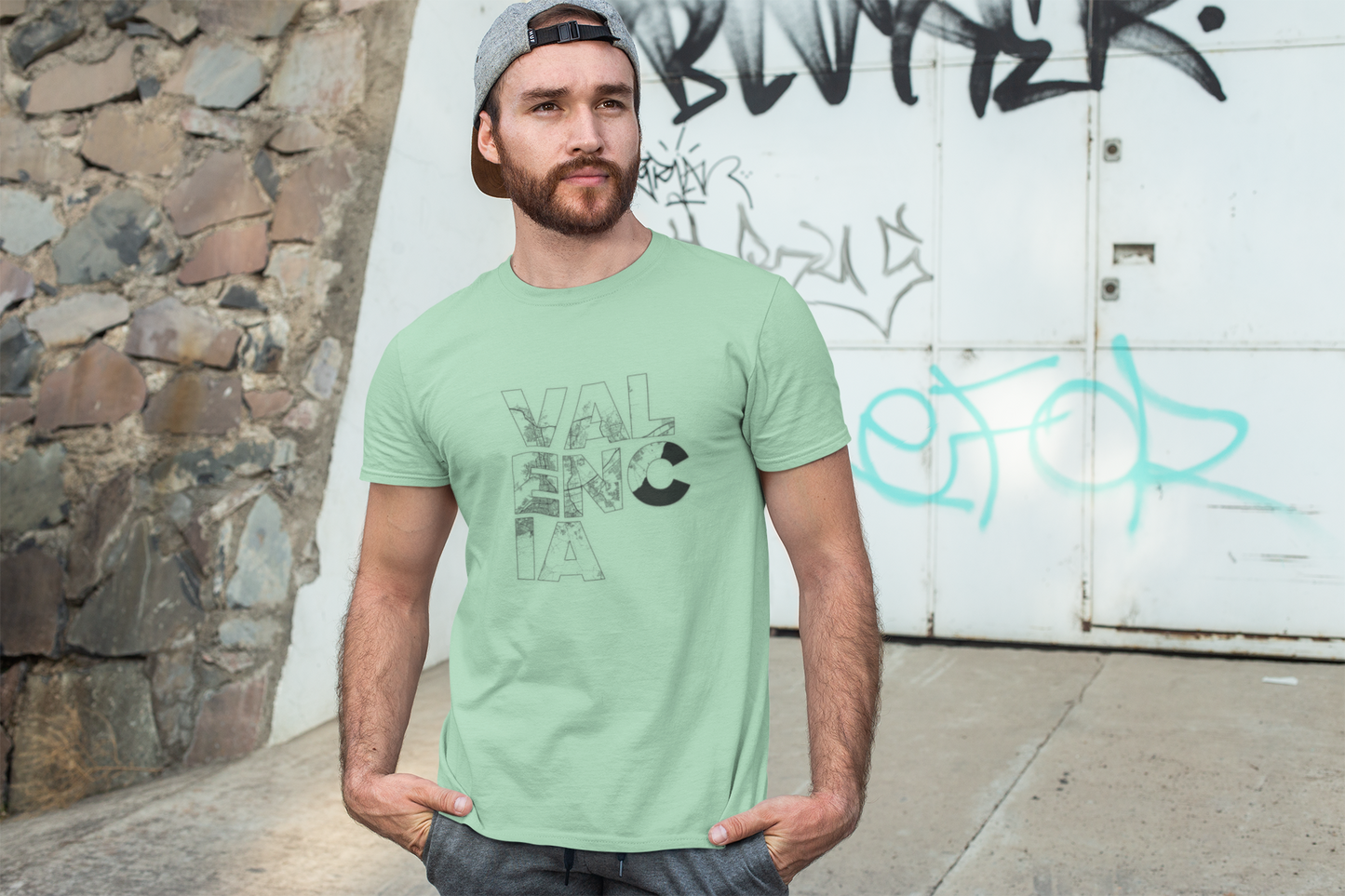 MAPA VALENCIA TYPO Unisex T-Shirt - Contemporary Casual Wear