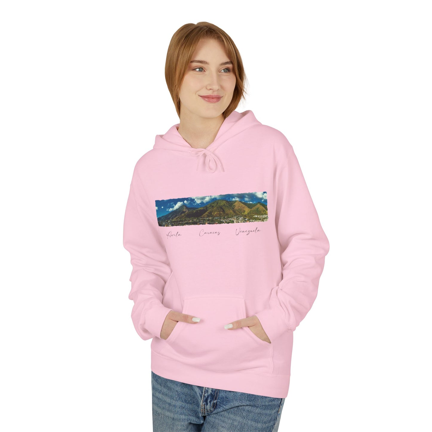 Sudadera Unisex con Vista Panorámica del Ávila y Caracas – Comodidad y Estilo para Amantes de Caracas