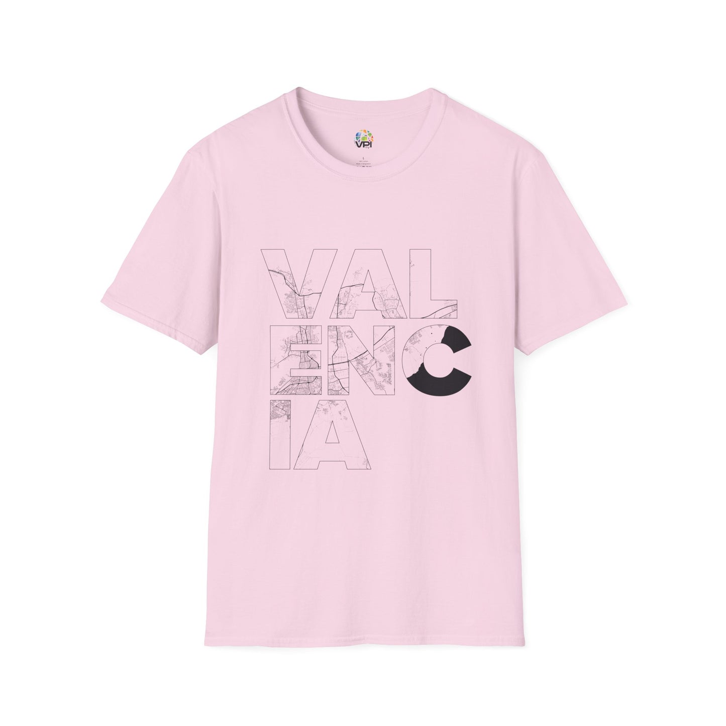 MAPA VALENCIA TYPO Unisex T-Shirt - Contemporary Casual Wear