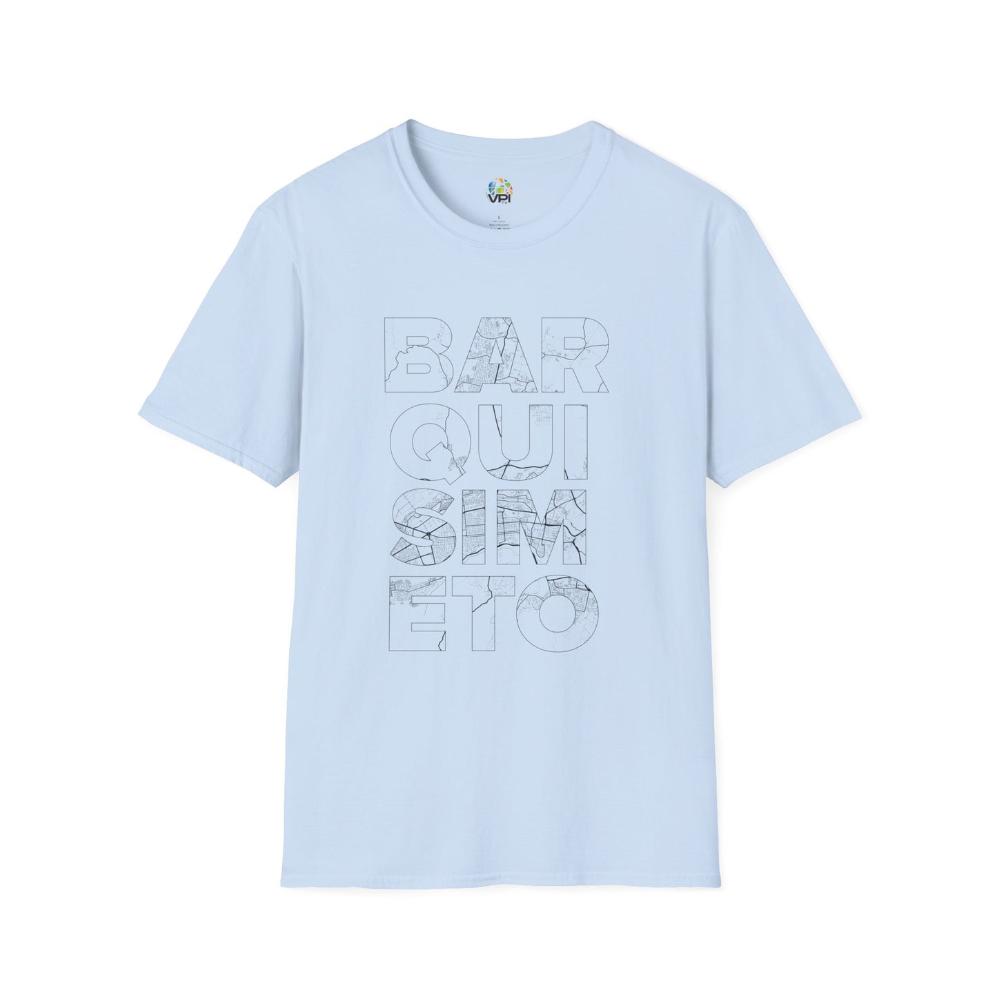 BARQUISIMETO MAPA TYPO Unisex T-Shirt - Contemporary Casual Wear