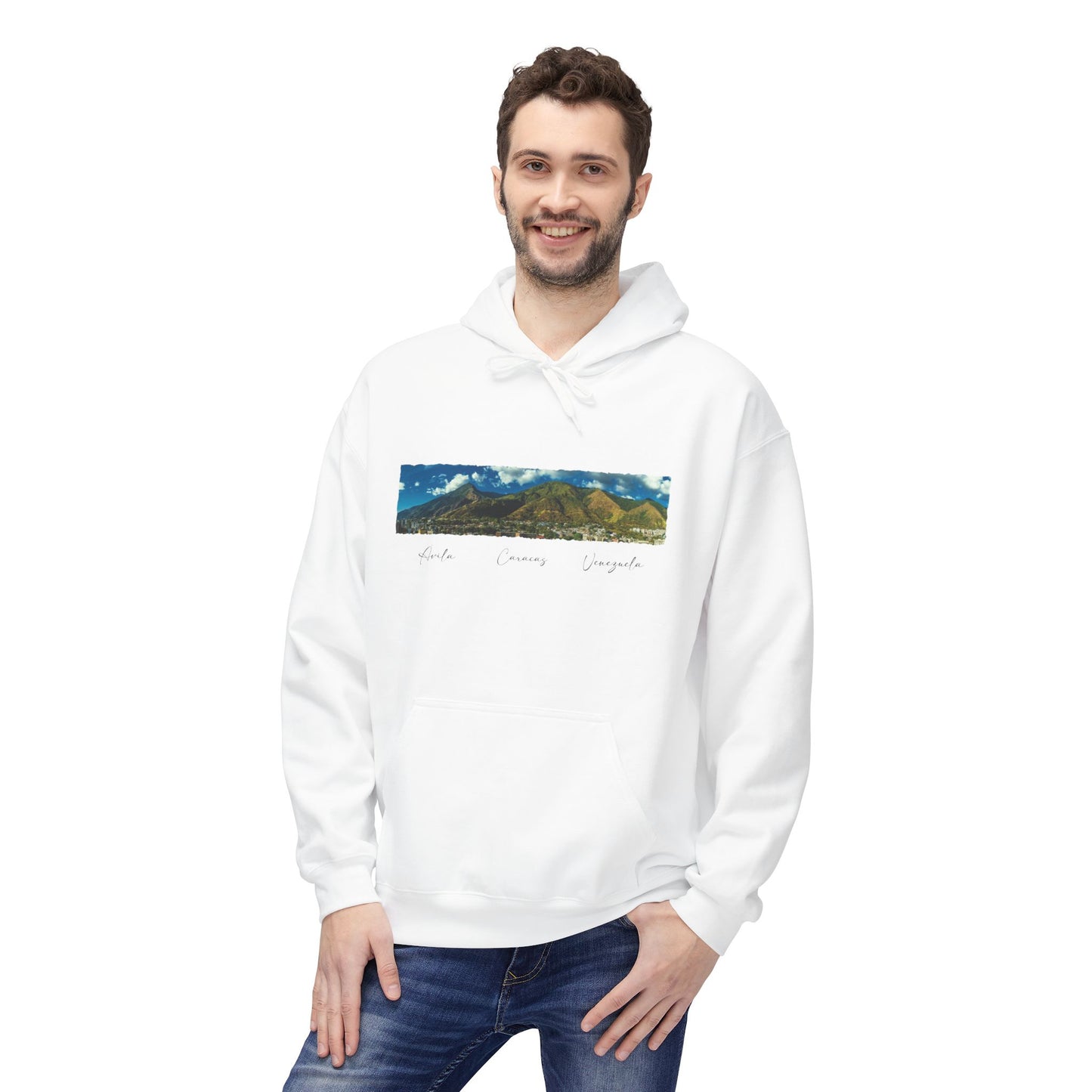 Sudadera Unisex con Vista Panorámica del Ávila y Caracas – Comodidad y Estilo para Amantes de Caracas