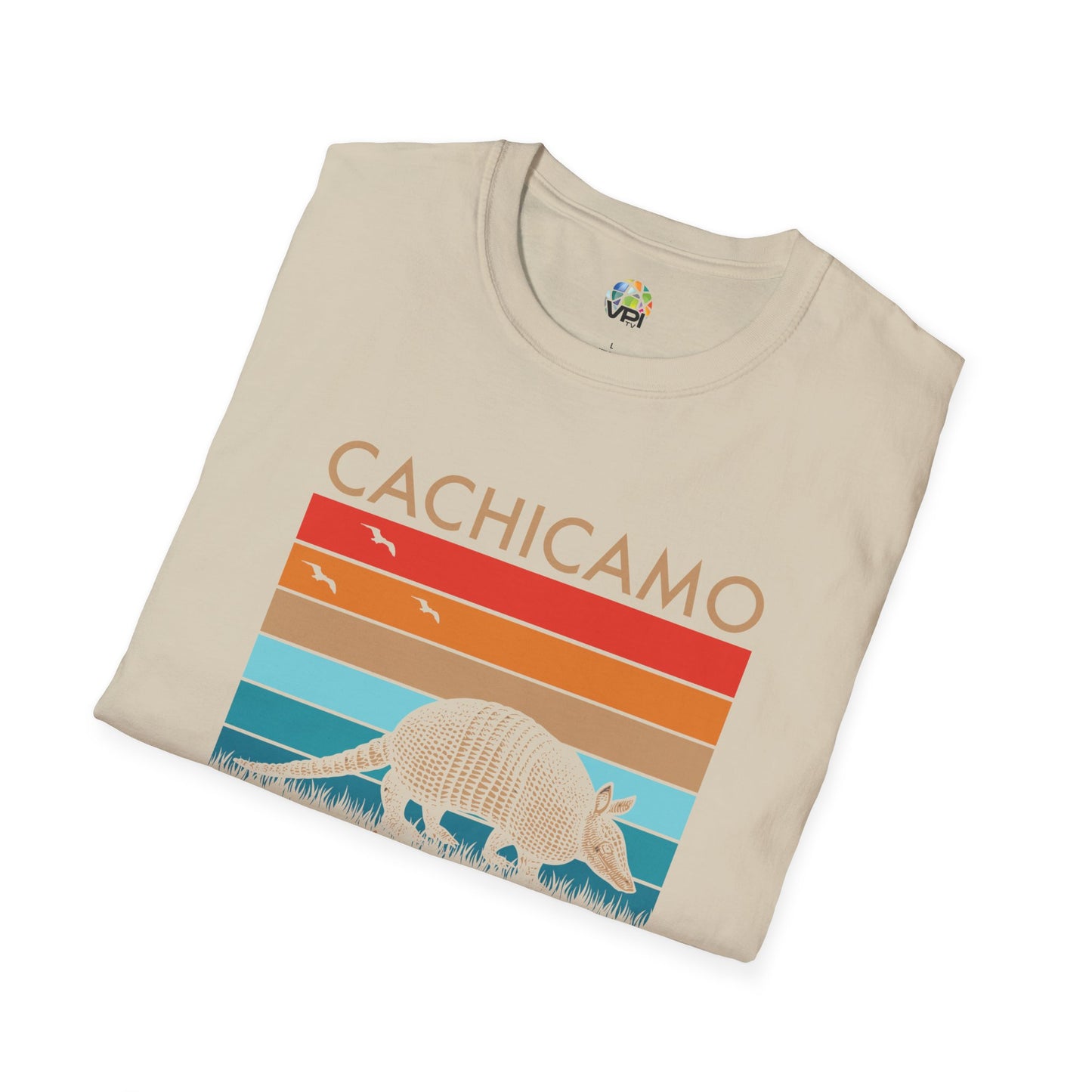 Camiseta Gráfica Unisex Softstyle – Diseño Vintage "Cachicamo Diciéndole a Morrocoy" 🐢