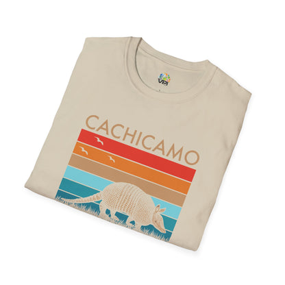 Camiseta Gráfica Unisex Softstyle – Diseño Vintage "Cachicamo Diciéndole a Morrocoy" 🐢