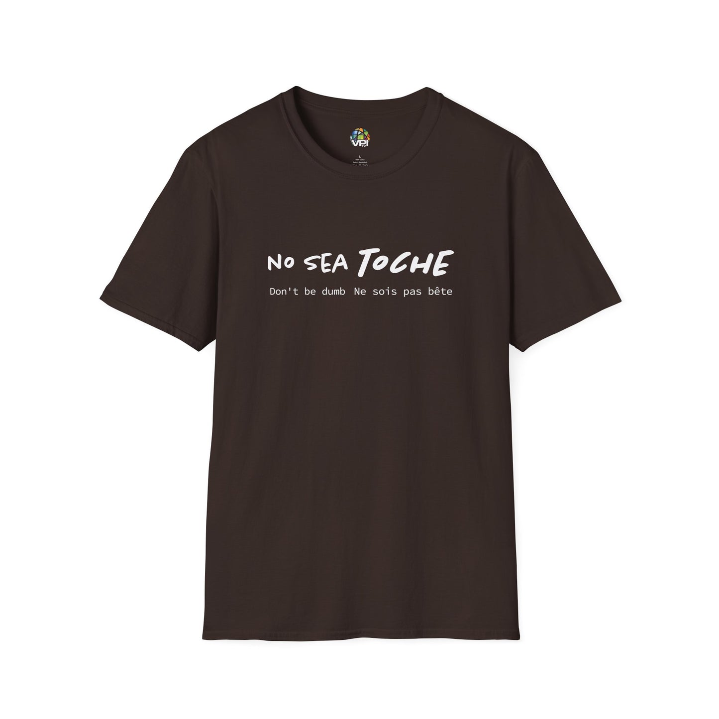 Camiseta Unisex Softstyle "No Sea Toche" – Motivación al Estilo Venezolano