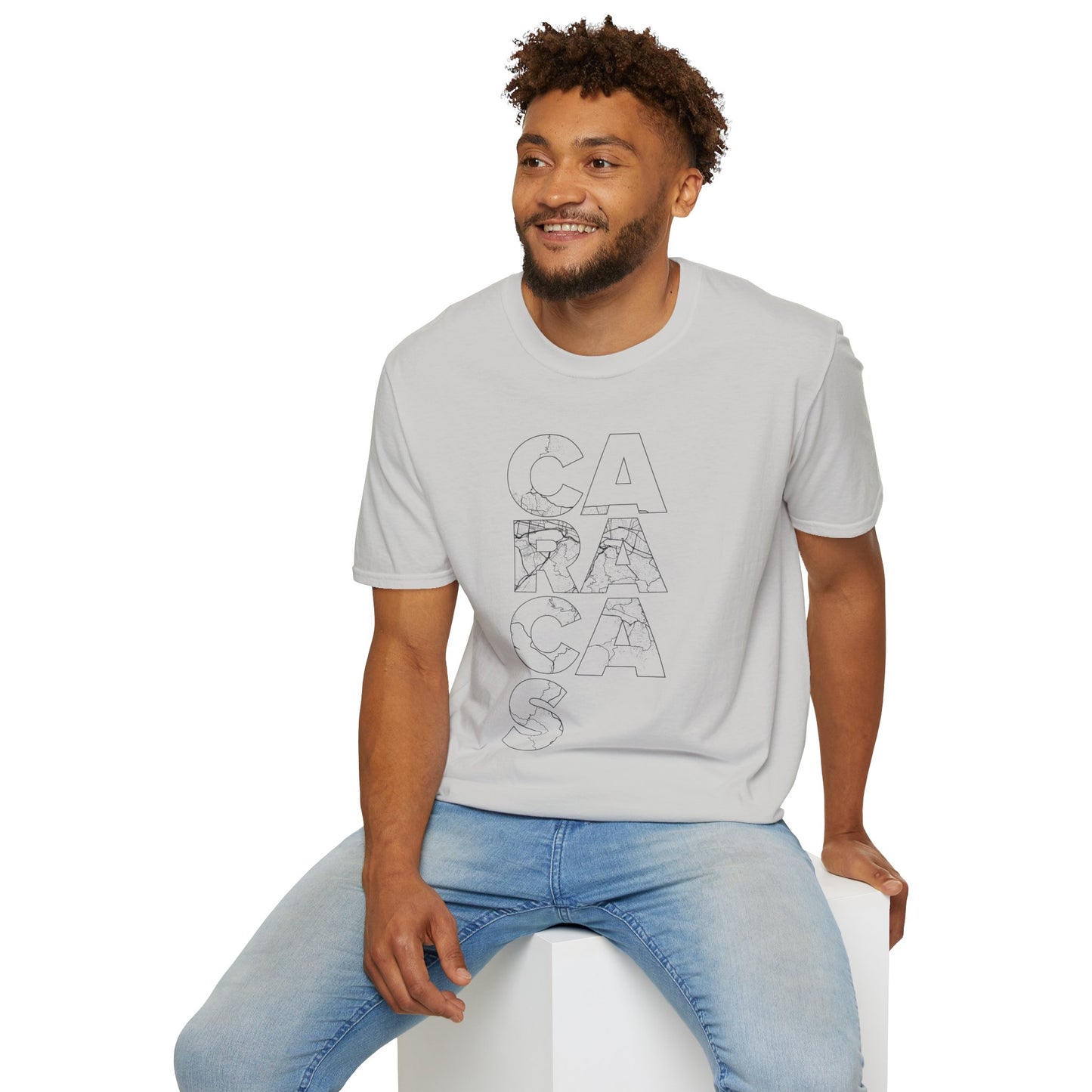 MAPA CARACAS TYPO Unisex T-Shirt - Contemporary Casual Wear