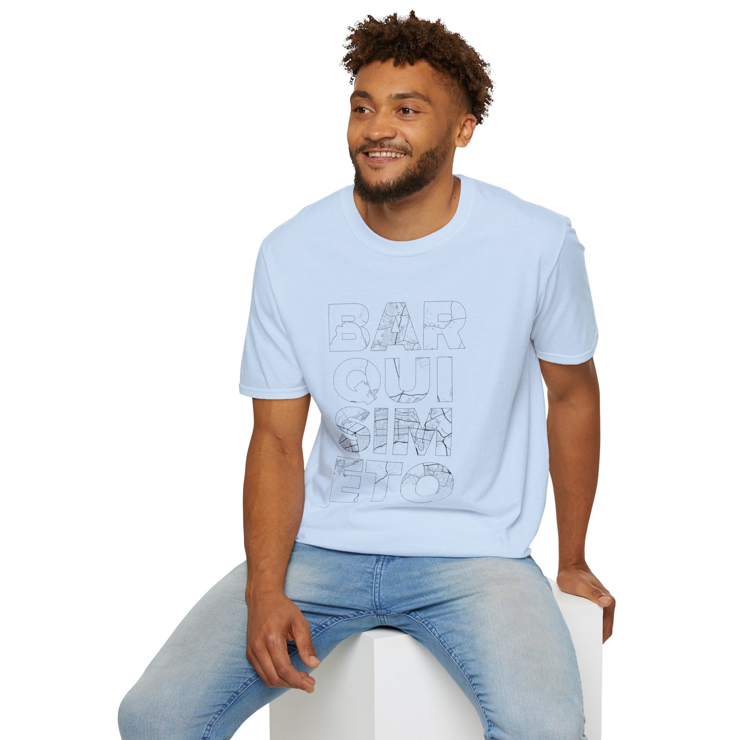 BARQUISIMETO MAPA TYPO Unisex T-Shirt - Contemporary Casual Wear