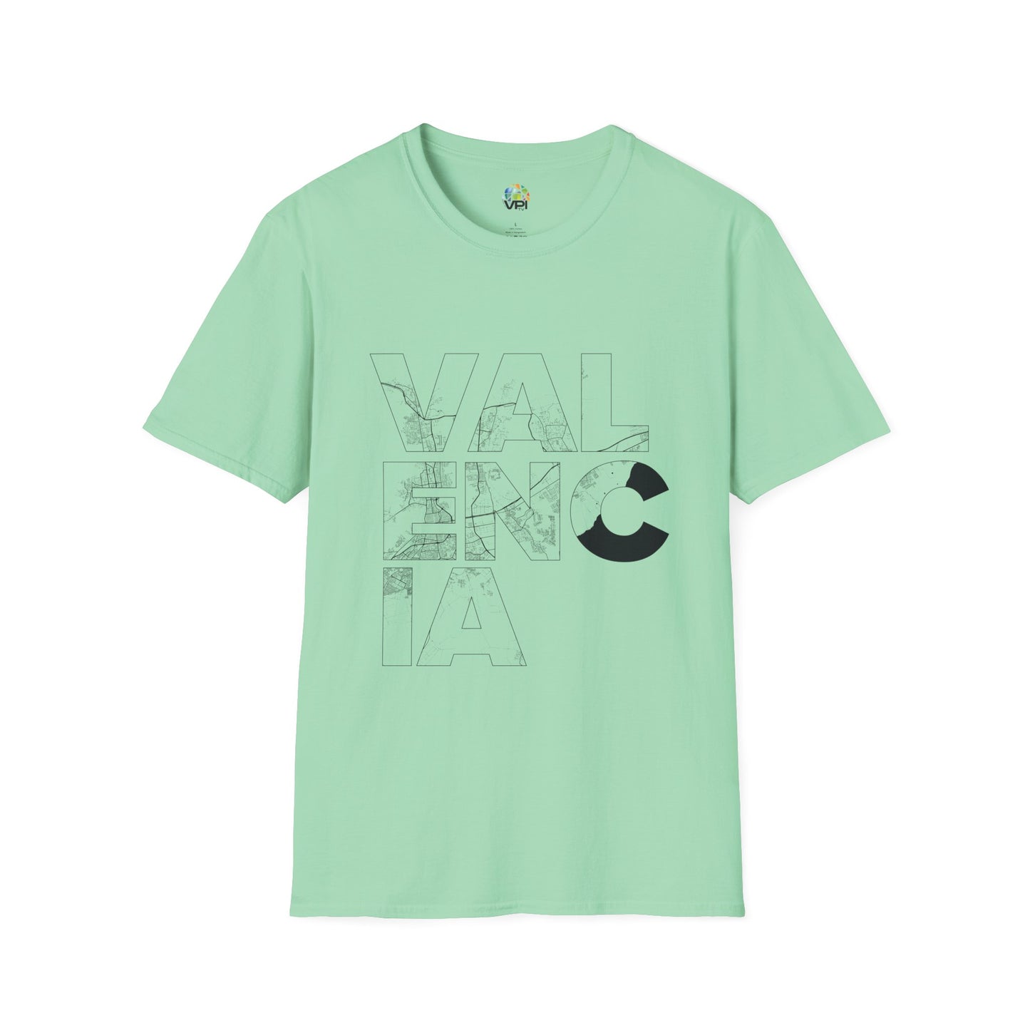 MAPA VALENCIA TYPO Unisex T-Shirt - Contemporary Casual Wear