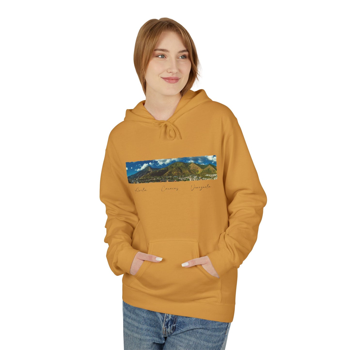 Sudadera Unisex con Vista Panorámica del Ávila y Caracas – Comodidad y Estilo para Amantes de Caracas