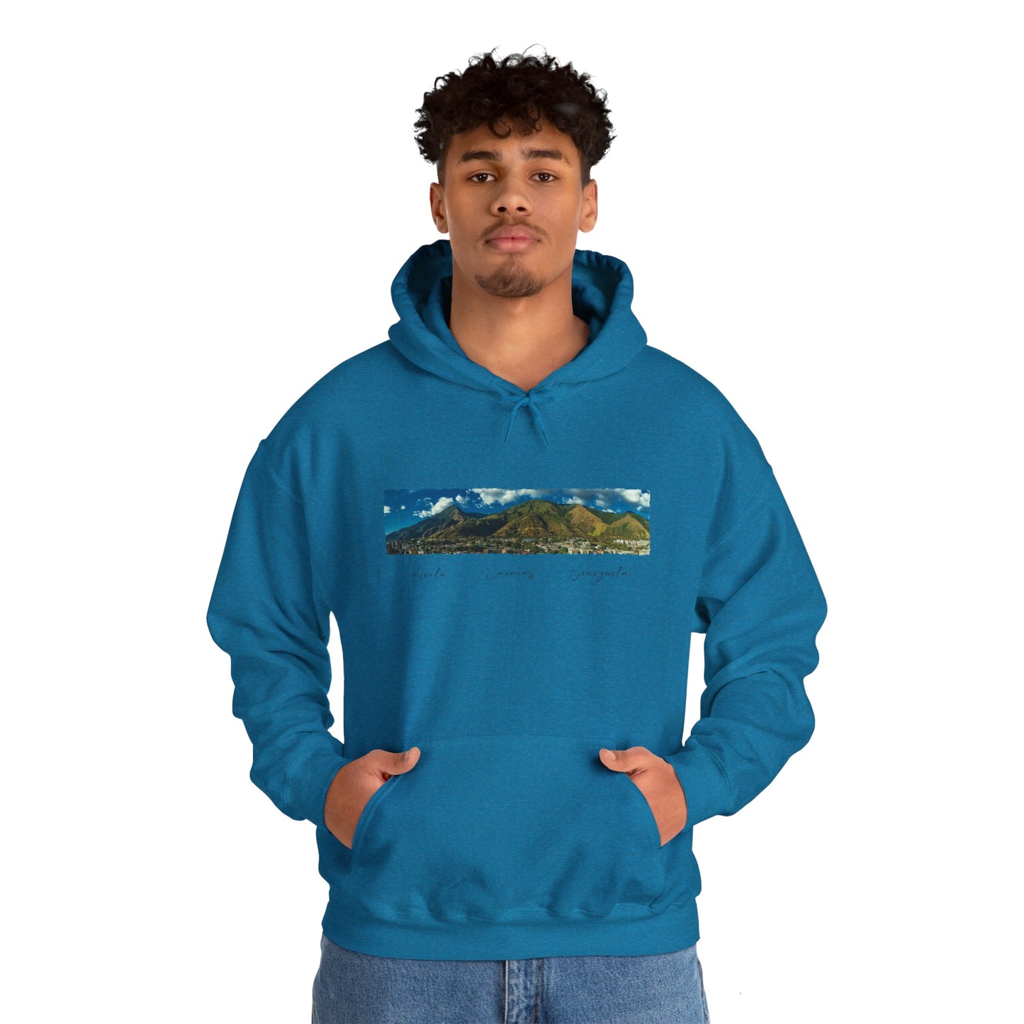 Mountain View Unisex Hoodie - Cozy Heavy Blend Sweatshirt for Nature Lovers