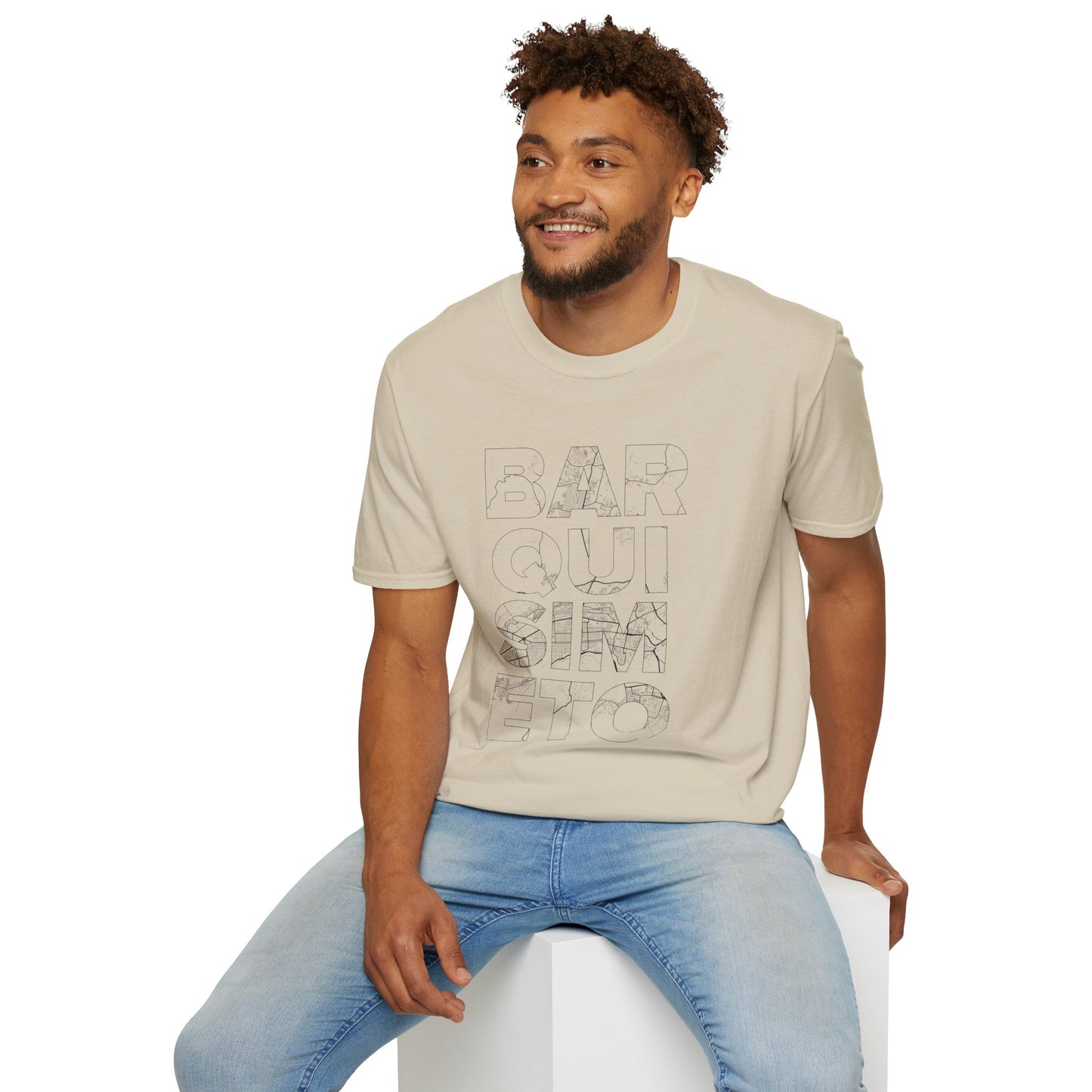 BARQUISIMETO MAPA TYPO Unisex T-Shirt - Contemporary Casual Wear