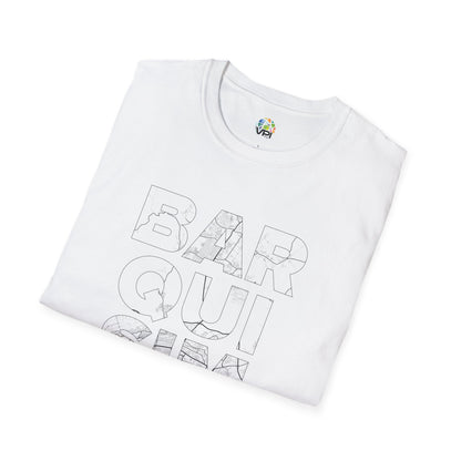 BARQUISIMETO MAPA TYPO Unisex T-Shirt - Contemporary Casual Wear