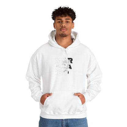 MARACAIBO TYPO Heavy Blend™ Hooded Sweatshirt - Minimalist Graphic Design