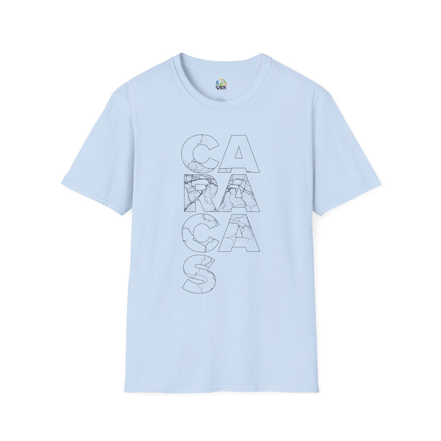 MAPA CARACAS TYPO Unisex T-Shirt - Contemporary Casual Wear