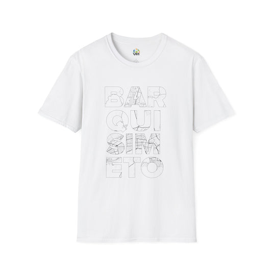 BARQUISIMETO MAPA TYPO Unisex T-Shirt - Contemporary Casual Wear