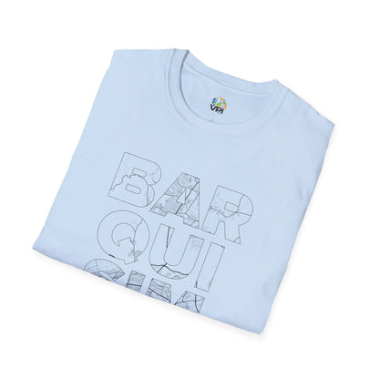 BARQUISIMETO MAPA TYPO Unisex T-Shirt - Contemporary Casual Wear