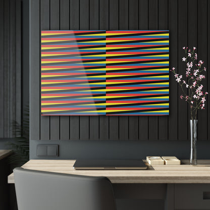 Vibrant Striped Acrylic Prints - Modern Wall Art for Home Décor