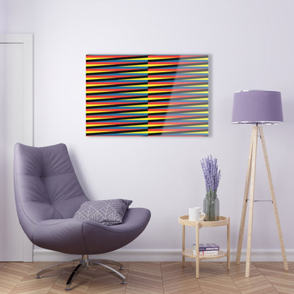 Vibrant Striped Acrylic Prints - Modern Wall Art for Home Décor