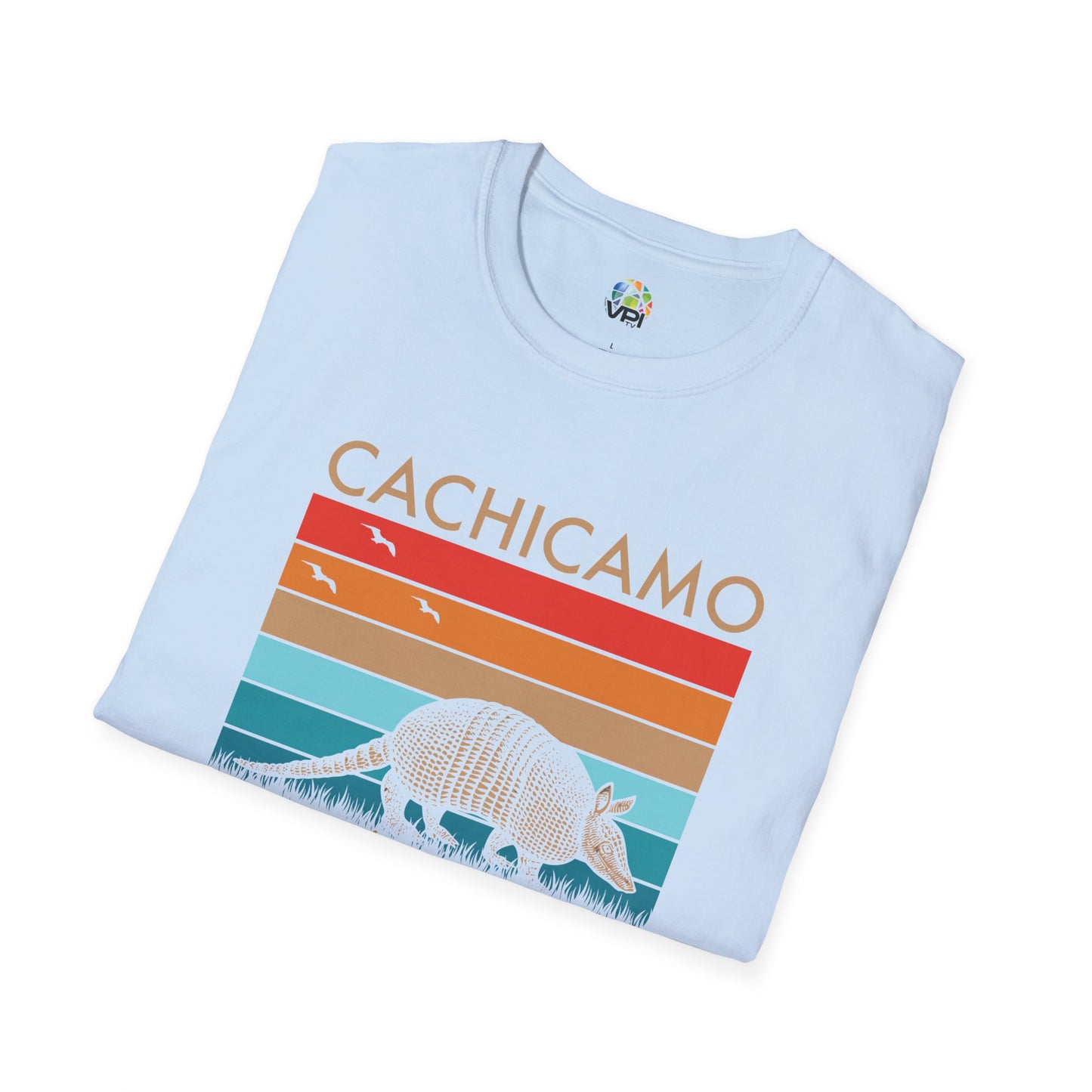 Camiseta Gráfica Unisex Softstyle – Diseño Vintage "Cachicamo Diciéndole a Morrocoy" 🐢